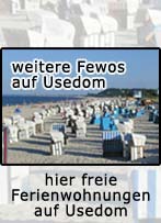 freie Ferienwohnungen auf Usedom online buchen, die Daten sind sekündlich aktuell, Ferienwohnungsvermittlung Usedom, Zimmervermittlung Usedom, Unterkunftsvermittlung Usedom, die freien Ferienwohnungen